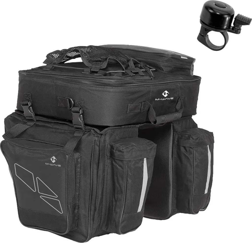 Sacoches de Vélo Triple Compartiment 62 Litres pour Cyclotourisme