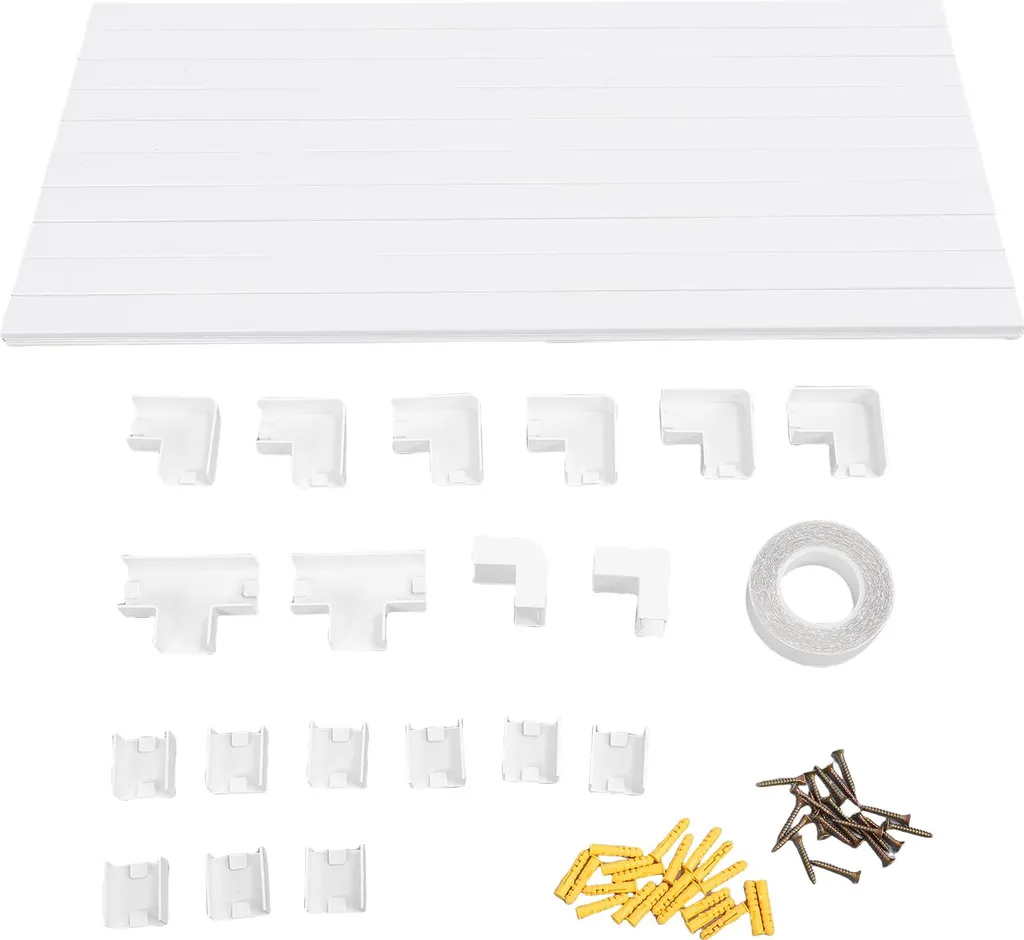 Fini les fils emmêlés avec ce cache-câble mural kit goulotte à peindre