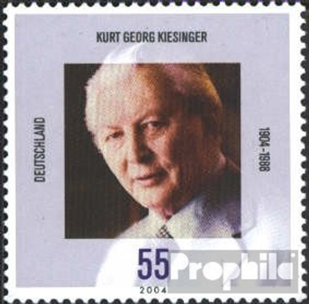 Briefmarken BRD (BR.Deutschland) 2004 Mi 2396 (kompl.Ausg.) postfrisch Kiesinger