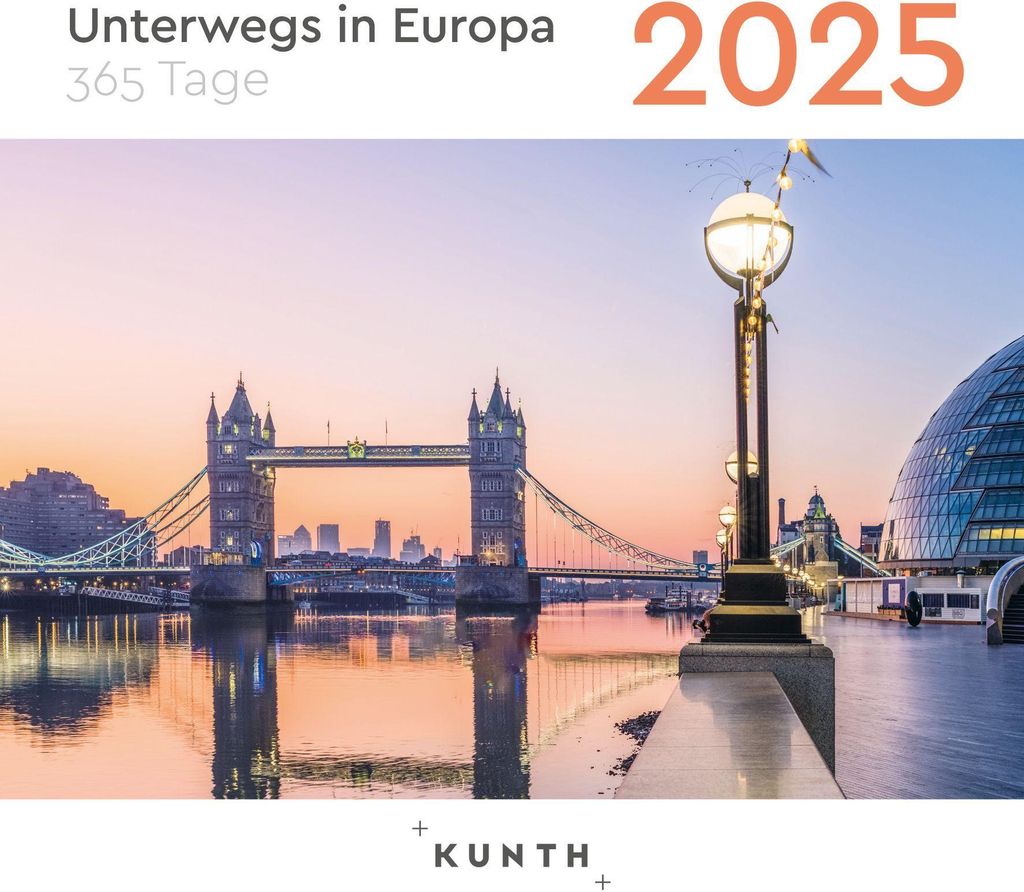 Unterwegs in Europa - KUNTH 365-Tage-Abreißkalender 2025