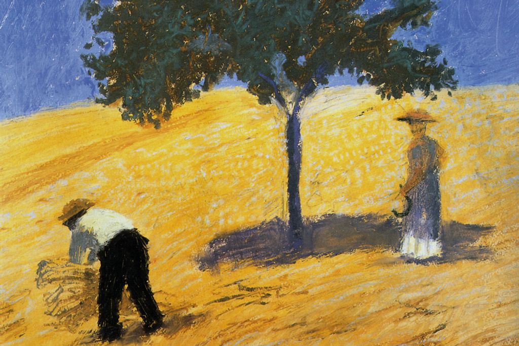 August Macke Kunstdruck Bild - Baum Im Kornfeld, 1907 (80 x 120 cm)