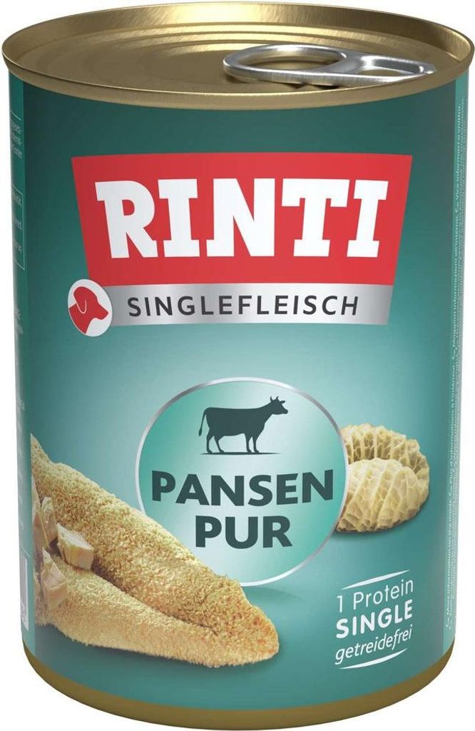 RINTI Singlefleisch Pansen pur 400g, Adult, jede Rasse, Produktbild 