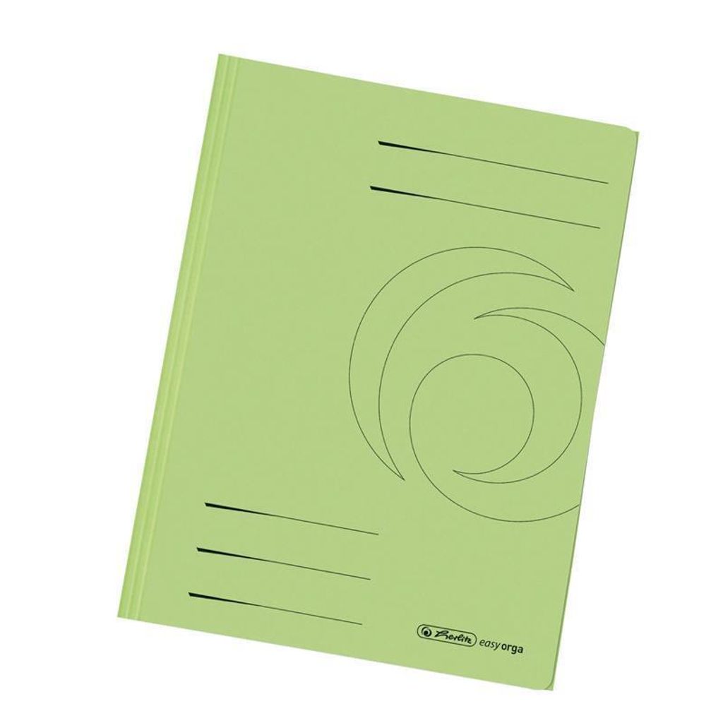 herlitz Einschlagmappe - DIN A4 - Karton - hellgrün - 10 Stück