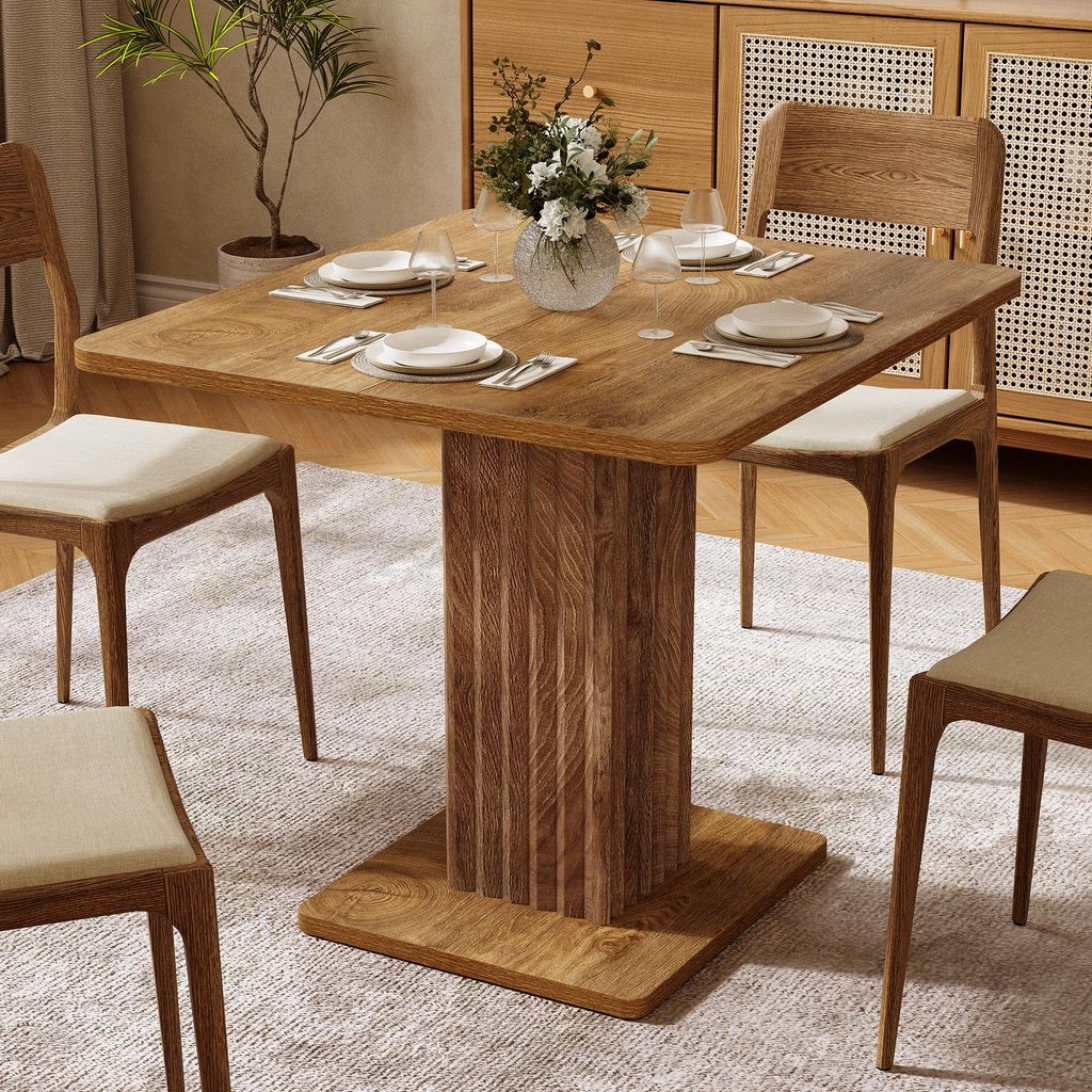 Jídelní stůl, 90 cm jídelní stůl, čtvercový kuchyňský stůl, Obrázek produktu 