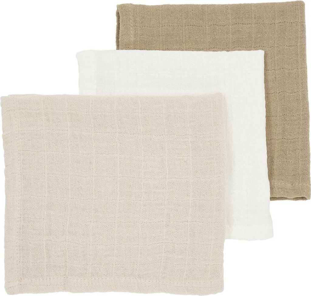 Meyco Mulltuch / Waschtuch / Spucktuch 3er Pack