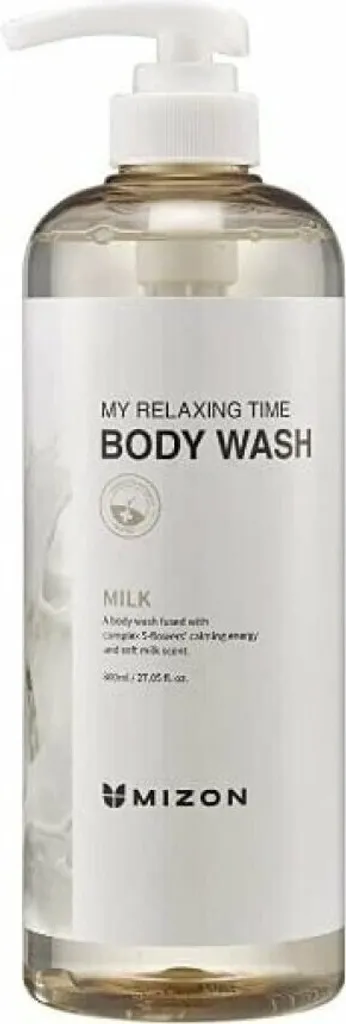 Gel Douche Onctueux Mizon My Relaxing Time Cozy Milk Format Familial 800ml