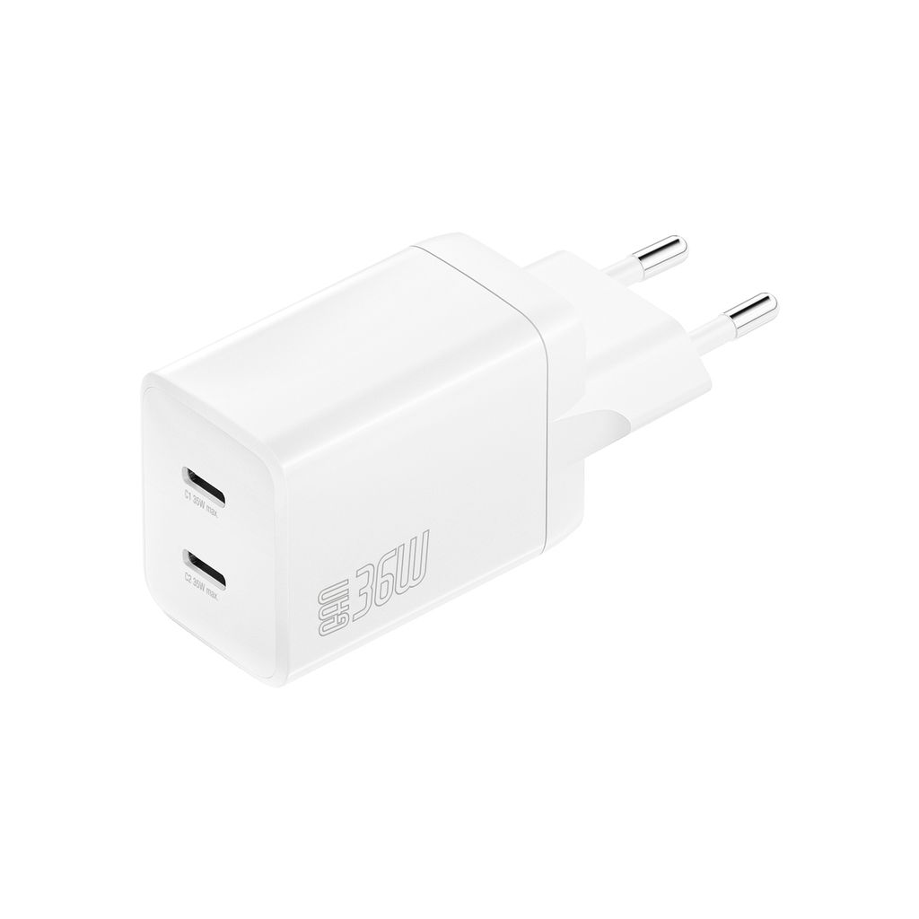 4smarts Ladegert PDPlug Dual 36W GaN 2xC, wei