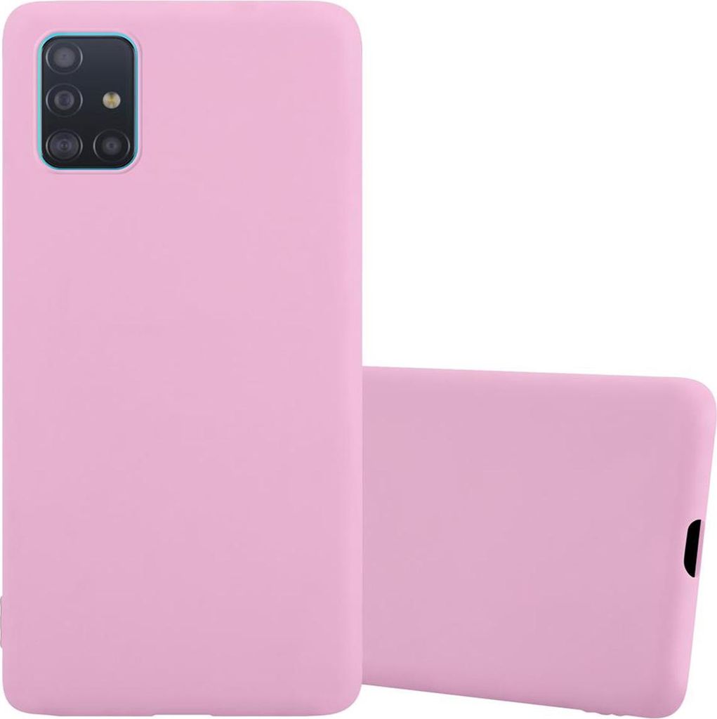 Cadorabo Hülle für Samsung Galaxy A51 5G Schutzhülle in Rosa Handyhülle TPU Silikon Etui Case Cover