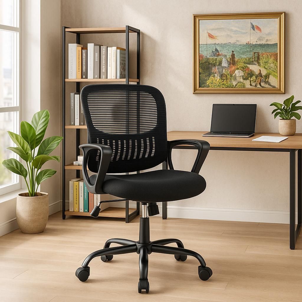 Chaise de bureau ergonomique, chaise de bureau avec soutien Image du produit 