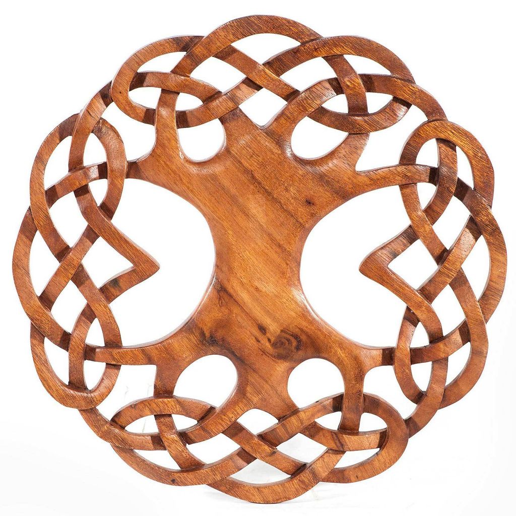 Wandschmuck Weltenesche groß Yggdrasil Lebensbaum geschnitztes Ornamen