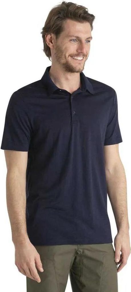 ICEBREAKER Men Merino 150 Tech Lite SS Polo MIDNIGHT NAVY MIDNIGHT NAVY M