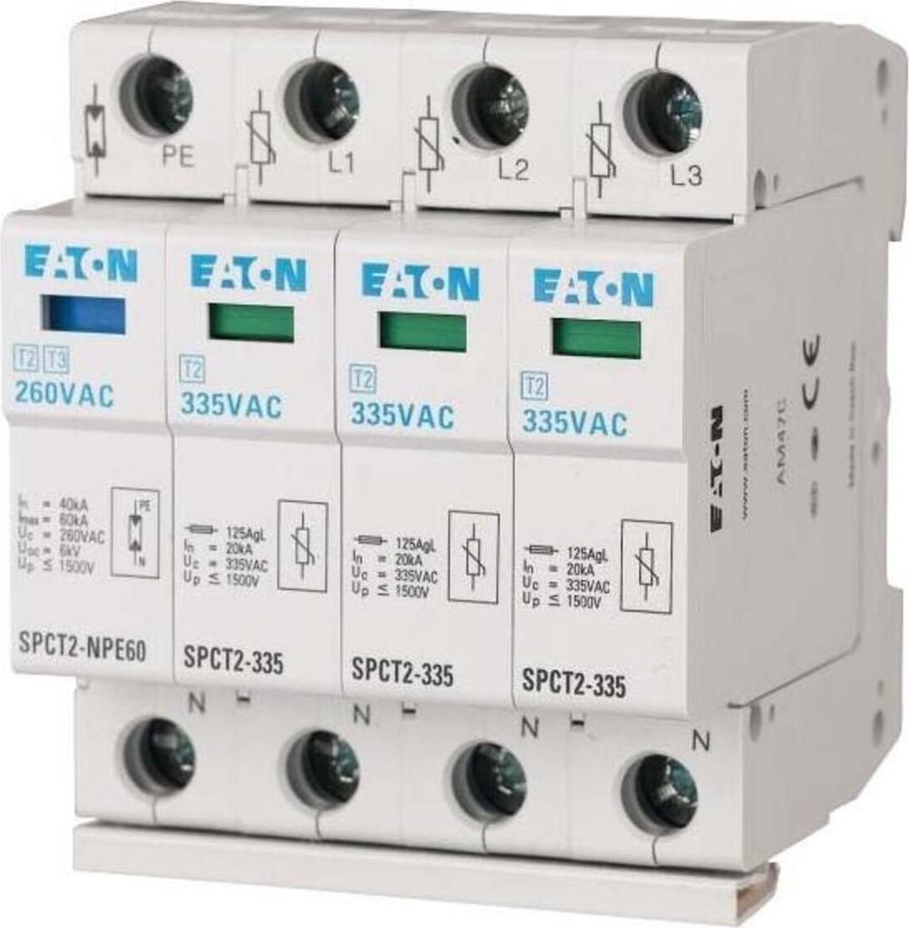EATON SPCT2-335-3+NPE bliksemafleider, artikelnummer 167622 Productafbeelding 