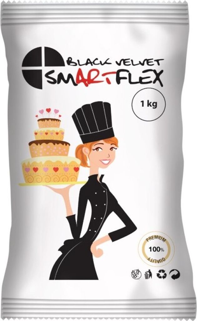 SmartFlex Fondant Schwarz Velvet 1kg Produktbild 