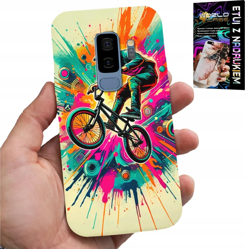 Idea Regalo: Cover Samsung S9 Plus BMX Stunt + Pellicola Protettiva