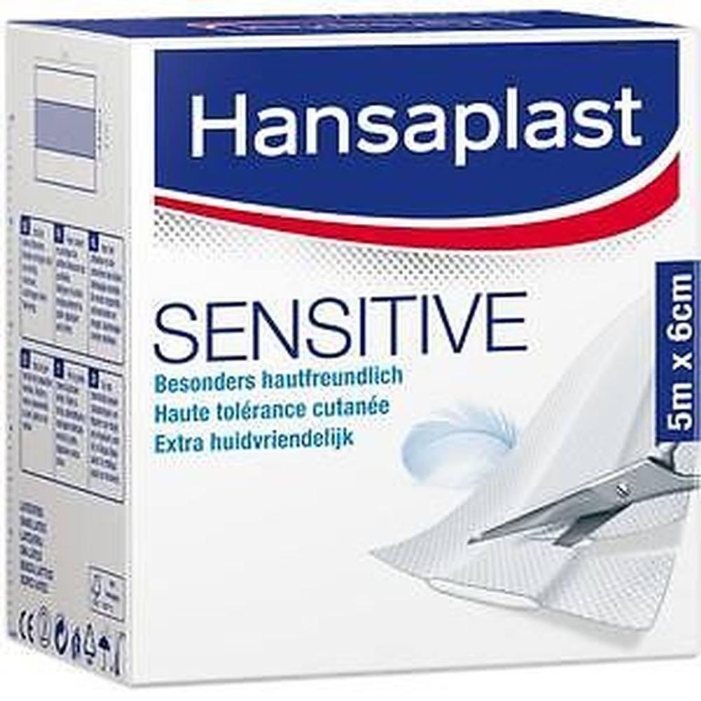 Hansaplast Pansement Sensitive 6 cmx5 m Rouleau 1 pc Image du produit 