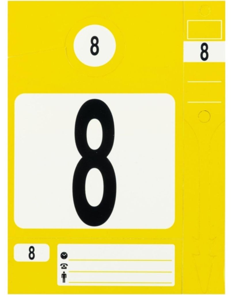KS Tools Schlüsselanhänger-Set, gelb, 300 Stück