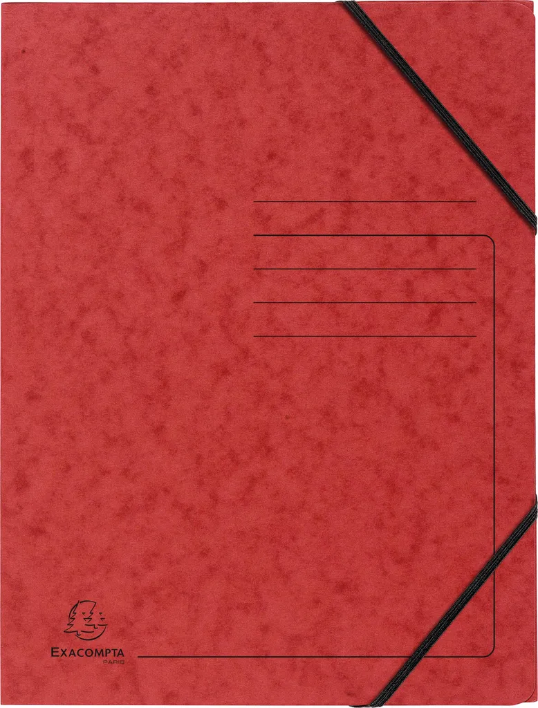 Cartellina Exacompta 555415E Rossa A4 | Eccellenza Francese 355g/m²