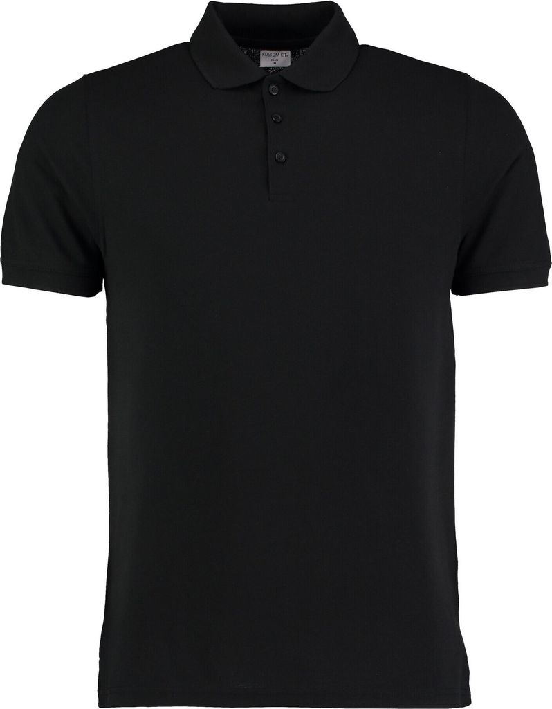 Kustom Kit - "Klassic" Poloshirt Schwer für Herren BC5432 (L) (Schwarz)