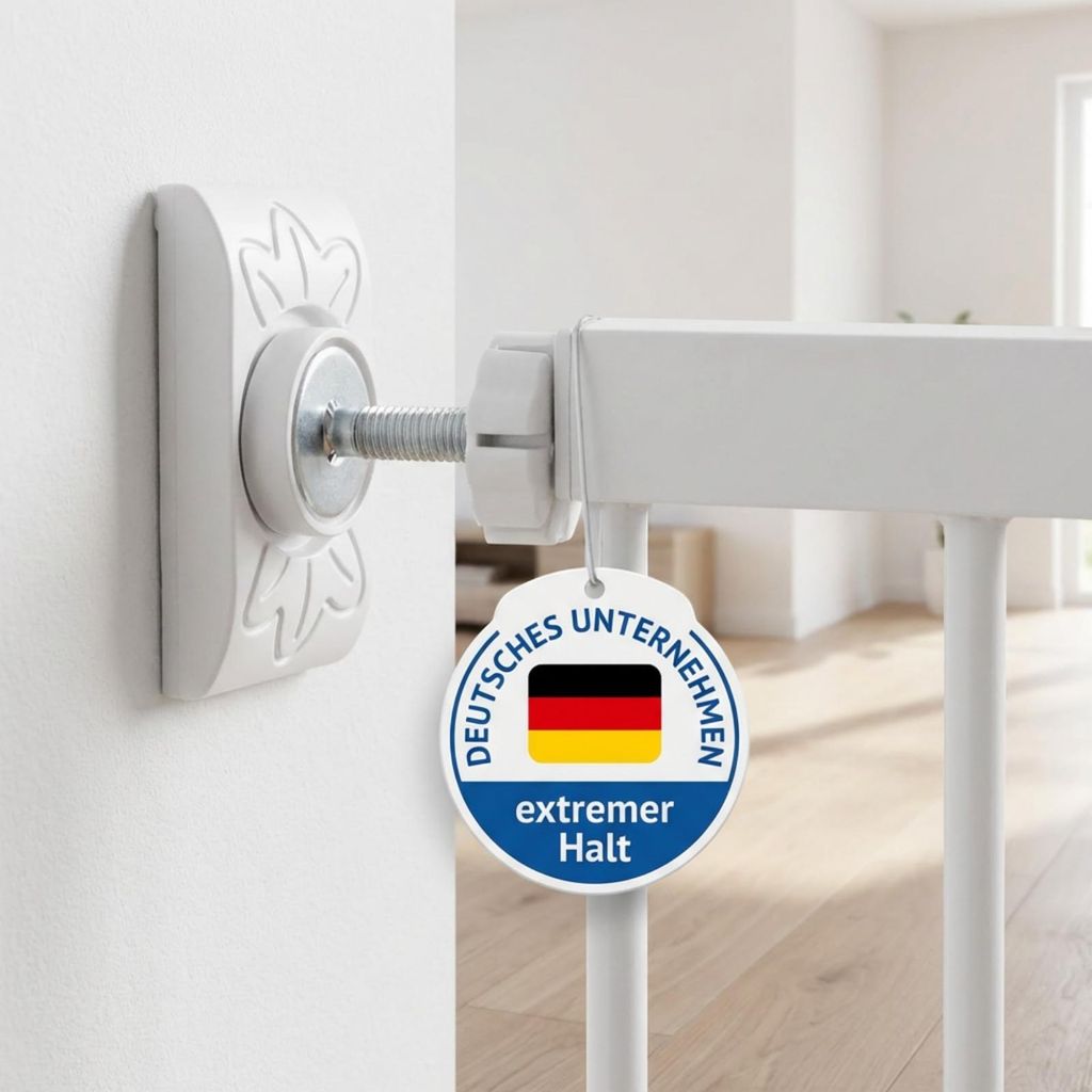 BRONEA® 4x POWER-GRIP Wandschutzpads eckig für Türgitter Produktbild 