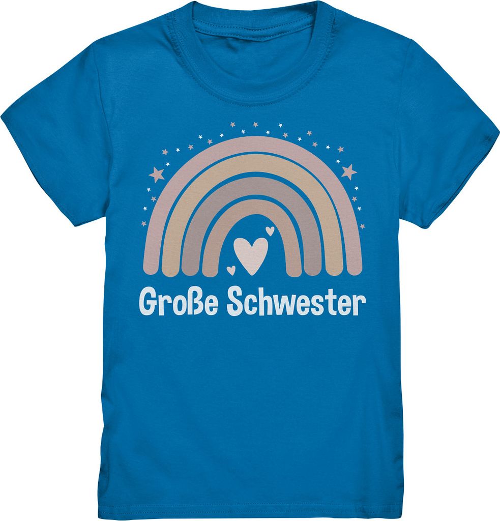 Große Schwester T-Shirt Regenbogen Große Schwester Geschenk Produktbild 