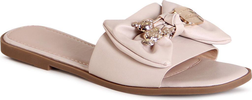 topschuhe24 3154 Damen Pantoletten Sandalen Bear, Farbe:Beige, Größe:39 EU