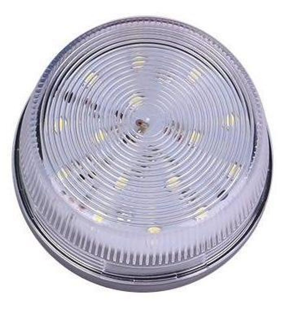 LED Signalleuchte, blinkend, ø70mm, 12V DC - Farbe: weiß