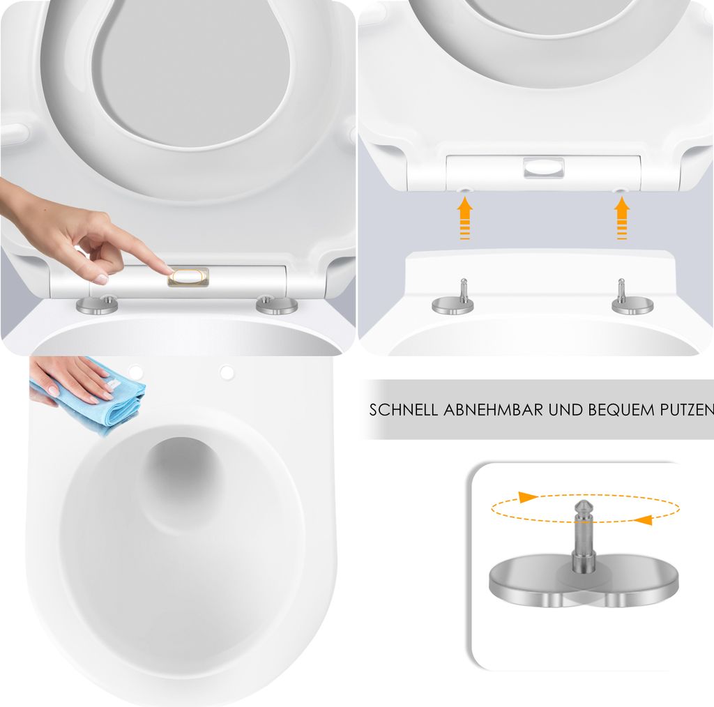 KESSER® WC Sitz mit Absenkautomatik Toilettendeckel Produktbild 5