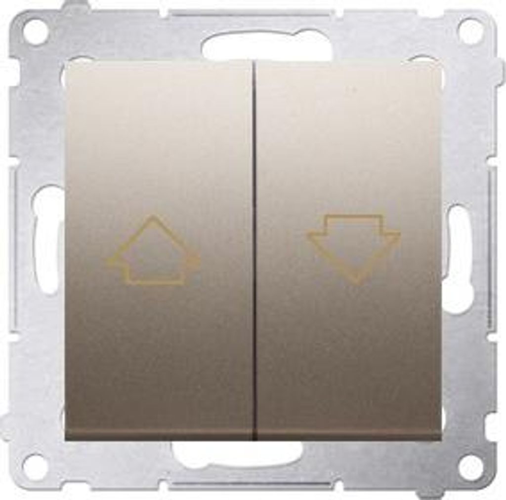 Auslöser mit Elektroschloss zur gleichzeitigen Aktivierung 10 AX, Mattgold Simon54