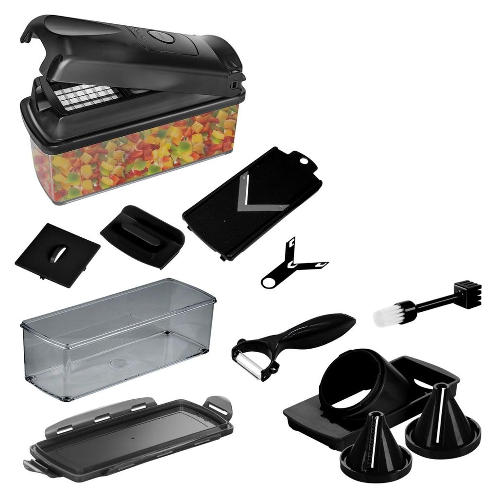 Genius Nicer Dicer Zerkleinerer Gemüseschneider Smart Set 16-teilig ca. 800 ml