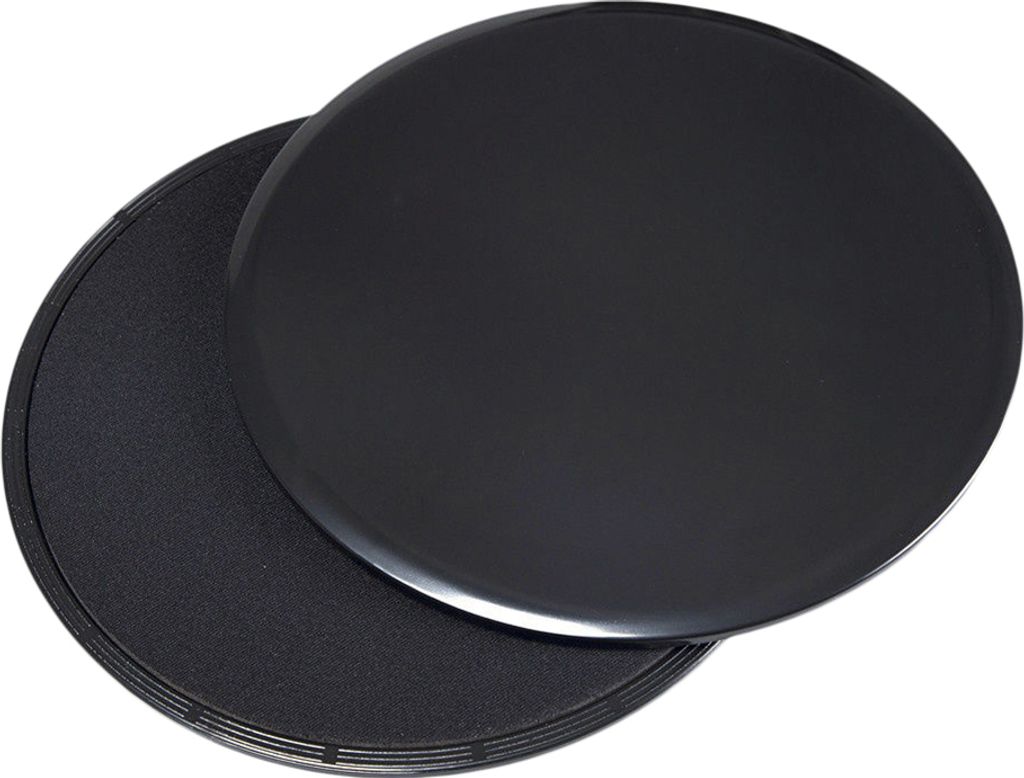 1 Paar Fitness Gliders Core Sliders Workout Gym Übung Training Slide Discs-Schwarz