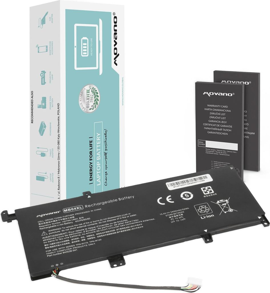 MB04XL Akku für HP Envy 15-AQ 15T-AQ X360 15-AR Produktbild 