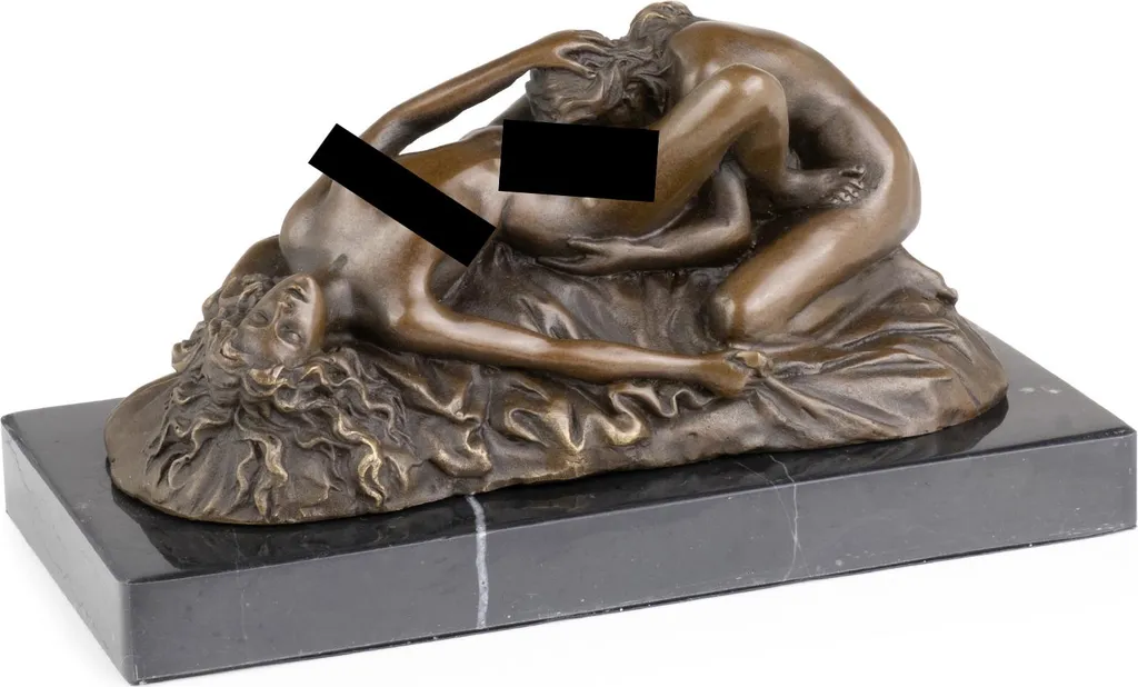 Objet d'art pour décoration de bureau - Statue bronze Moritz érotique