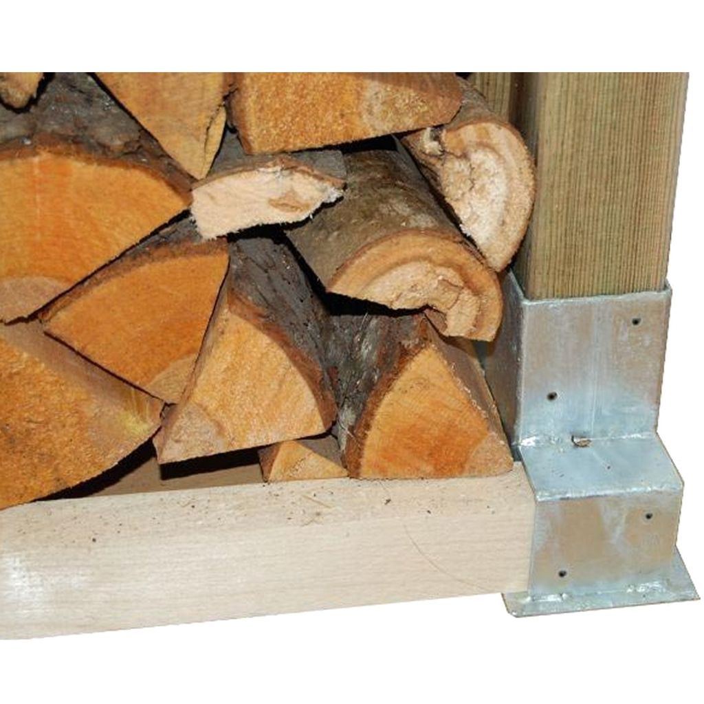 4er Set Stapelhilfe für Kaminholz Brennholz Holzstapelhalter Holzstapelhilfe 