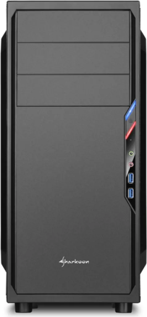 Boîtier Ordinateur ATX Sharkoon VS4-V pour Bureautique et Gaming Stable