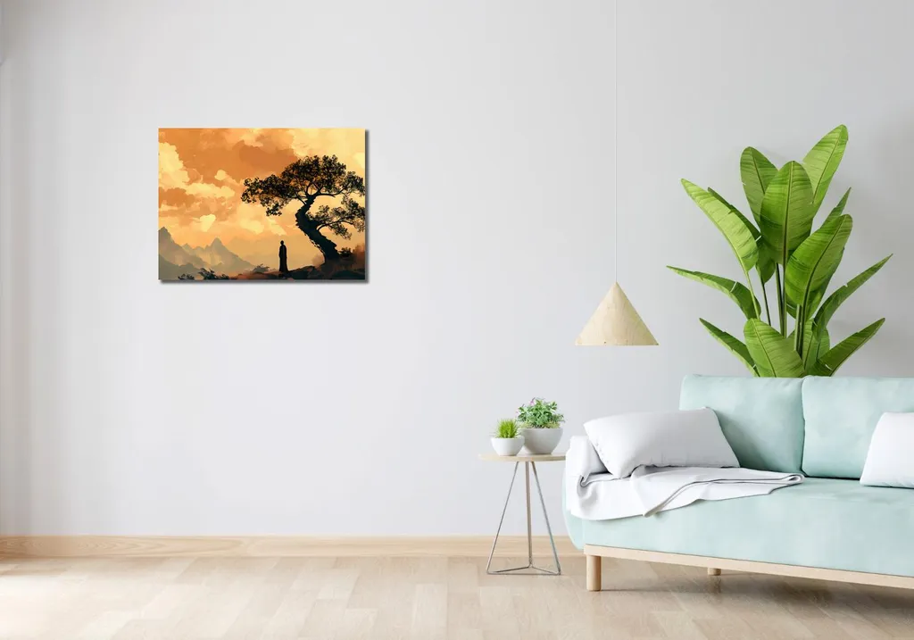 Image 70 x 50 cm Zen - Tableau Déco Murale Format Horizontal Grand Format - 2