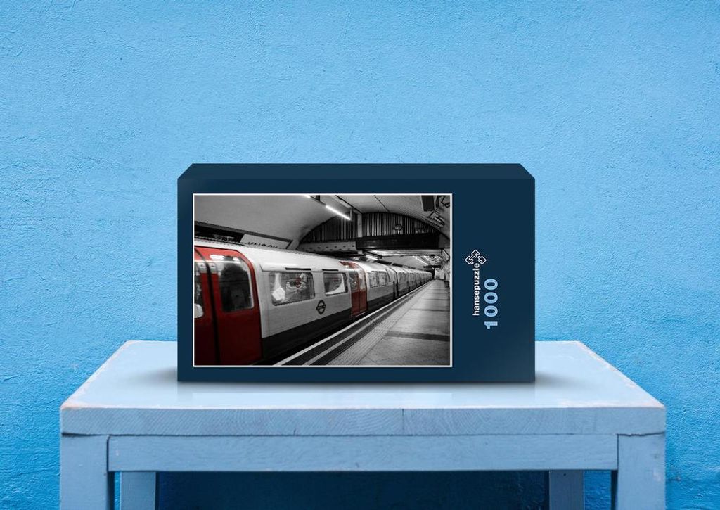 hansepuzzle 53174 - U bahn Puzzle, 1000 Teile, Fortbewegung, 60,0 x 46,0cm mit hochwertiger Aufbewahrung, Kartonbox und wiederverschließbarem Beutel