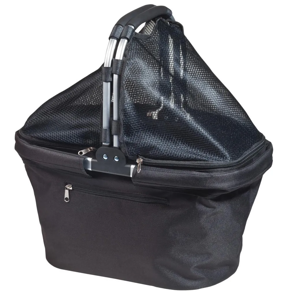 Panier à provisions Chapeau noir rigide et grand sac cabas étanche