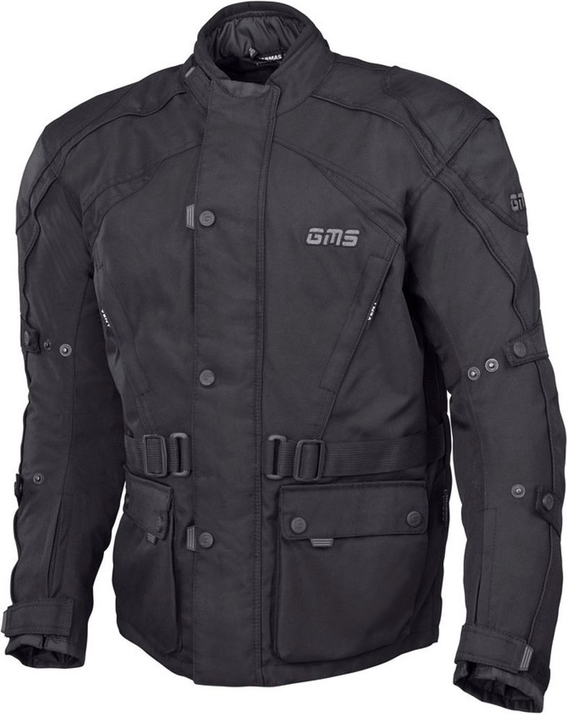 GMS Twister giacca in tessuto da moto, nero, 3XL Immagine del prodotto 