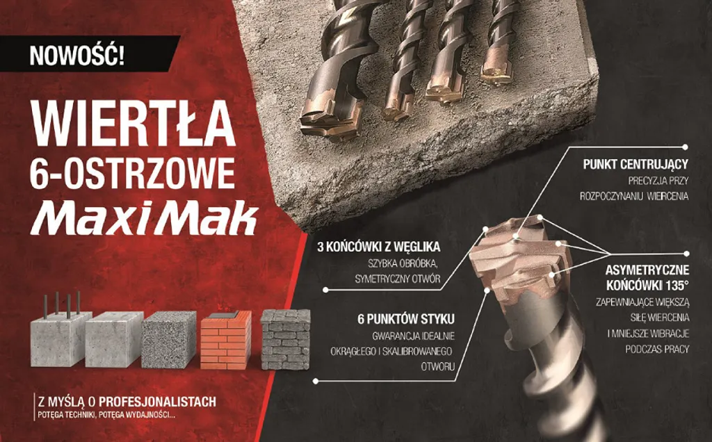 Makita Sds Max 30X 400X 540Mm Maxi Mak 6-Sbar Dill Bit