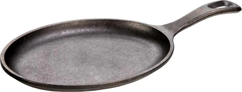 Lodge Plat de Service Ovale 25,4 cm en Fonte Noire pour Grillades