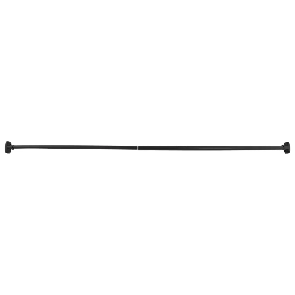Tringle à rideau de douche courbée noire extensible 110-200cm robuste - 3