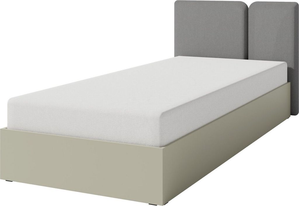 Bettgestelle Luca Lc13 Bett 90X200 Cm Mit Kopfteil Lift Lattenrost Bettkasten Eukalyptus