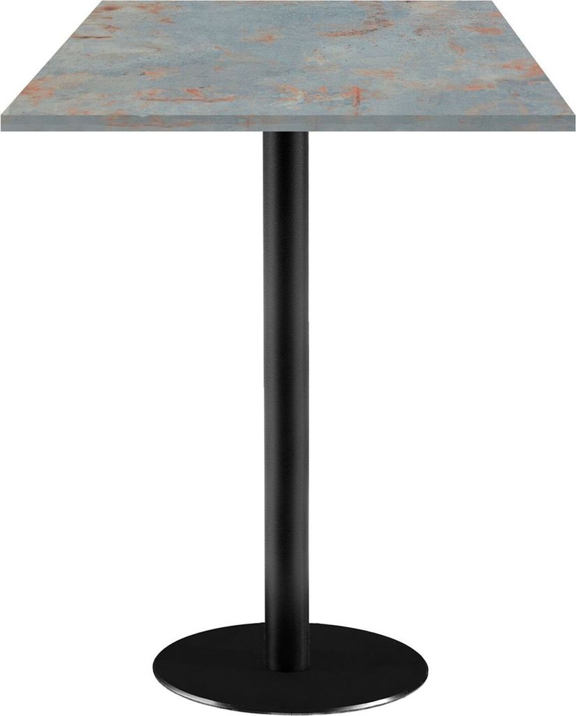 Stehtisch 60 x 60 cm – rostgraues Modell Rom