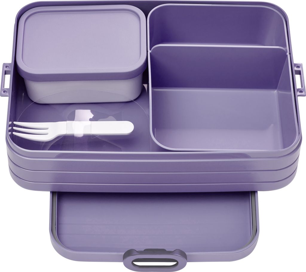 Mepal - Bento Lunchbox Take A Break Large - Brotdose mit Bento-Box - Meal Prep Box für Sandwiches, Kleine Snacks & Reste - Snack & Mittagessen - E...