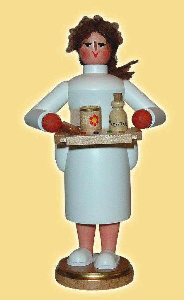 Räucherfrau Krankenschwester Höhe= 23cm NEU