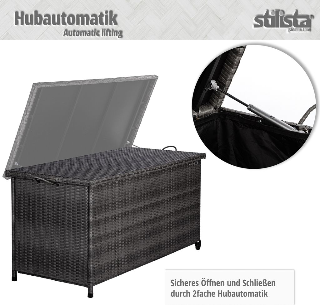 Polyrattan Auflagenbox 307 L Kissenbox Gartenbox Produktbild 7