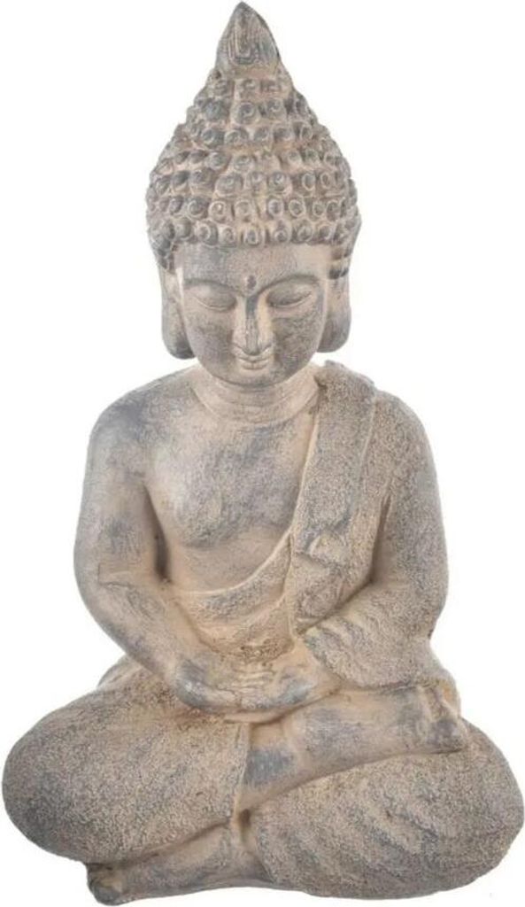 INDECOR Budda 26 x 20 x 41 cm, ceramiczny, szary X14112 Zdjęcie produktu 