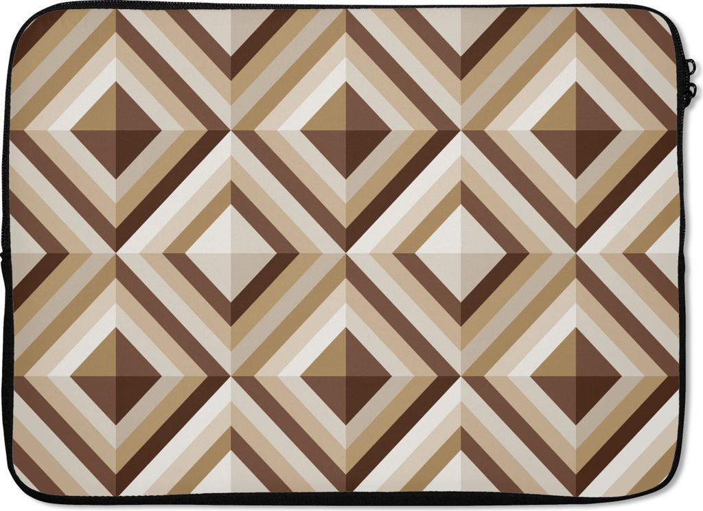 MuchoWow Laptop Hülle 13 Zoll Retro - Stern - Design Laptoptasche - Laptophülle - Sleeve - Rundumschutz