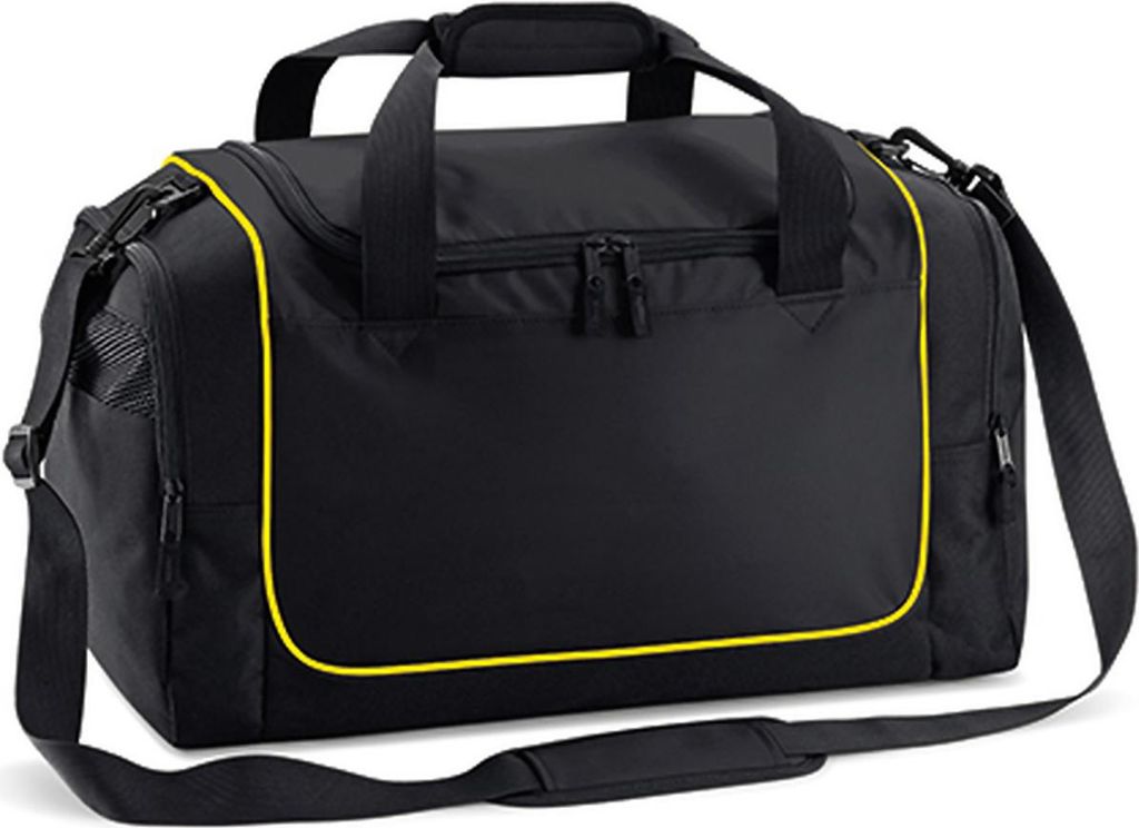 Quadra QS77 | Teamwear Locker Sporttasche | 47 x 30 x 27 cm - Farbe: Black/Yellow - Größe: 47 x 30 x 27 cm