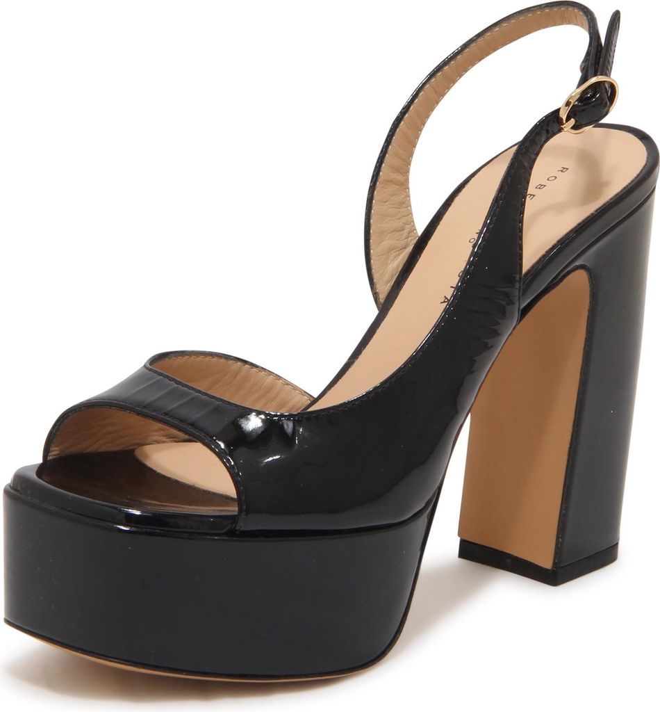 N3014 Sandalo Donna Roberto Festa Nizza Woman Patent Sandal